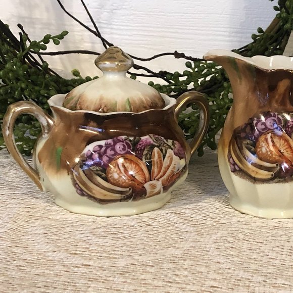Vintage Japan Sugar and Creamer Set - Picture 2 of 10